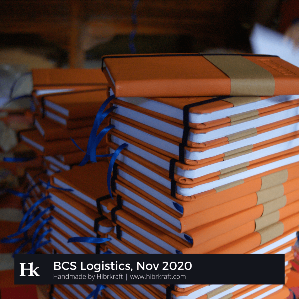 Weekly planner ala moleskine BCS Logistics3 - hibrkraft handmade journal - jurnal dan agenda kulit - buku catatan custom