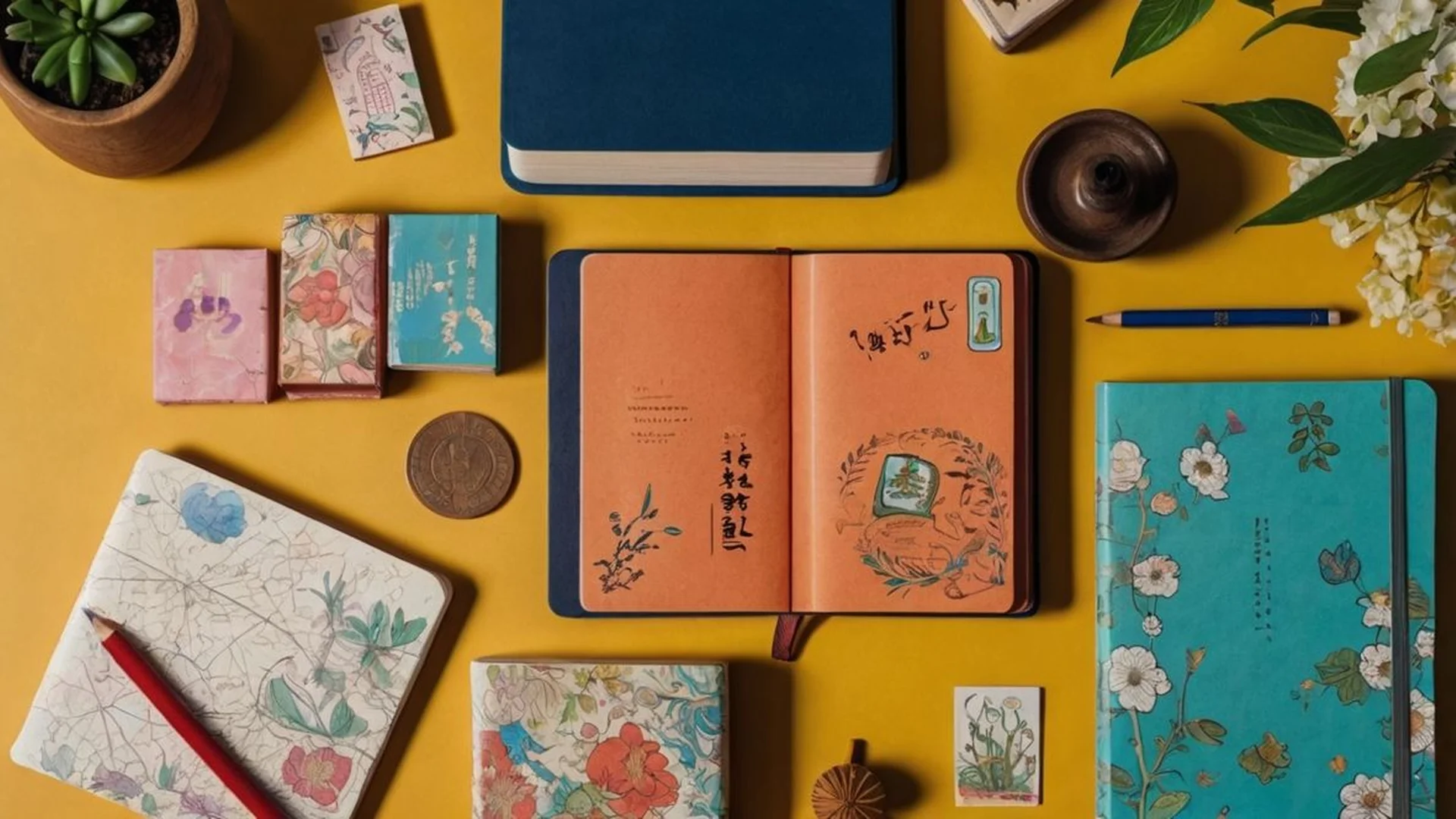 Artistic Journals Stationery Showcase