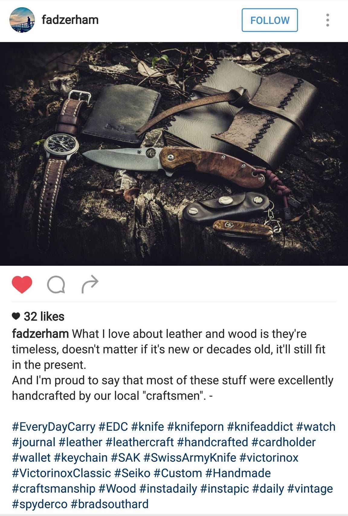 Hibrkraft Testimonials Fadzerham Leather Timeless Perfect