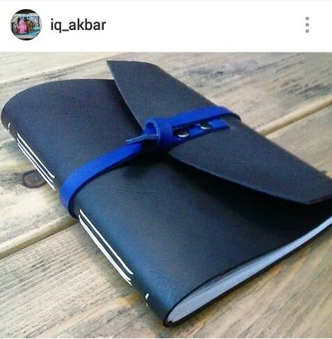 Hibrkraft Testimonials Iq Akbar Black Notebook Blue