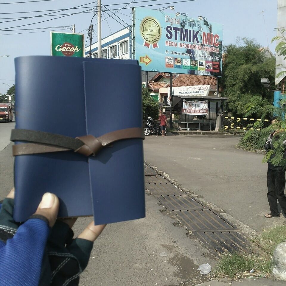 Hibrkraft User Generated Content Blue Notebook Outdoors