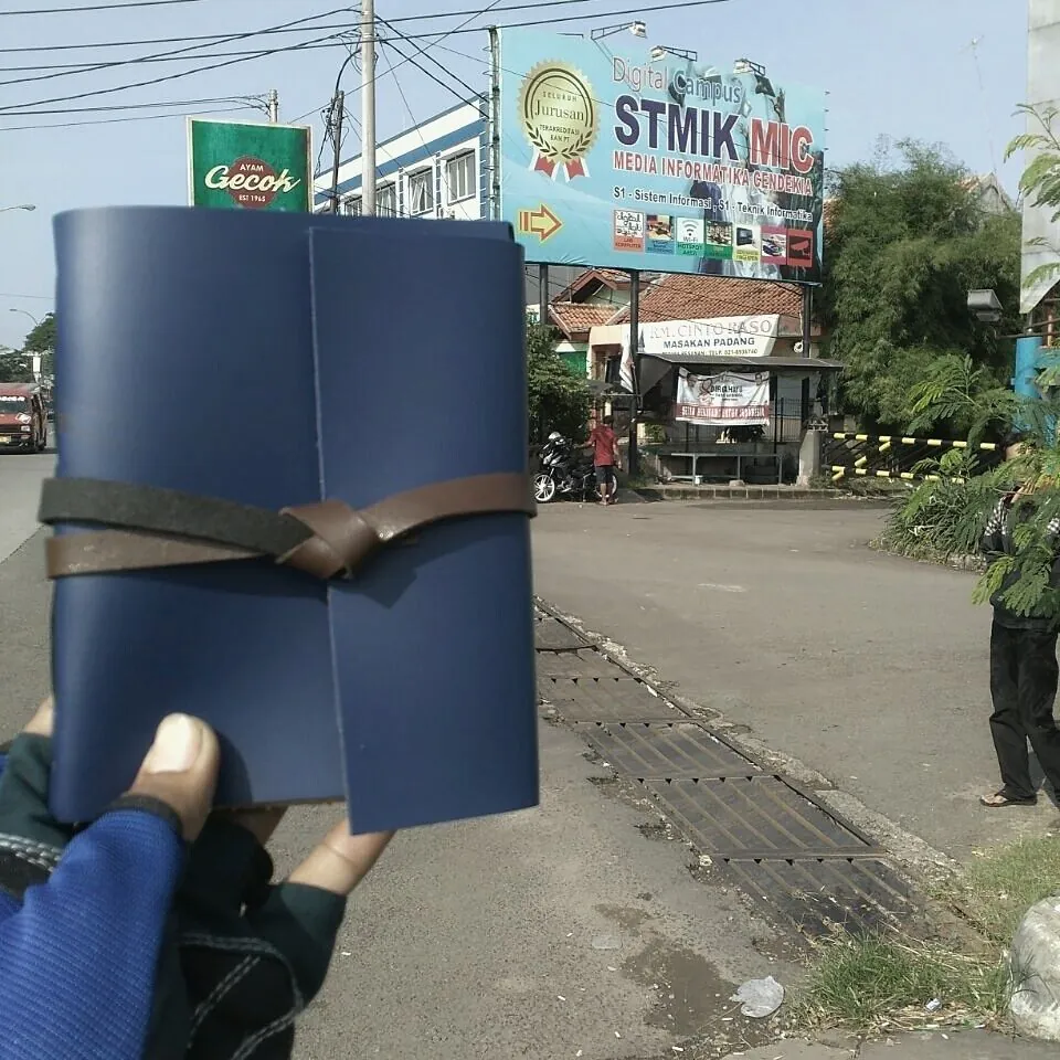Hibrkraft User Generated Content Blue Notebook Outdoors