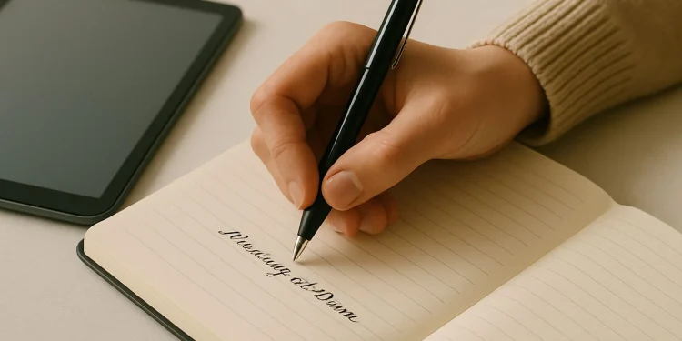 Writing In Leather Journal