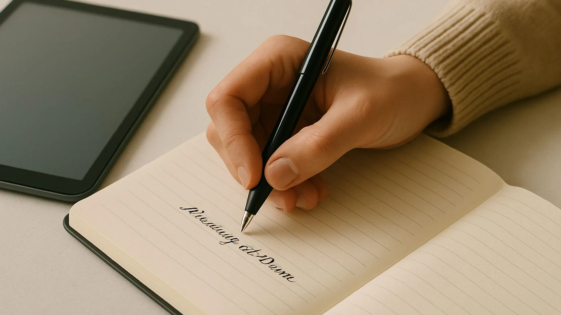 Writing In Leather Journal
