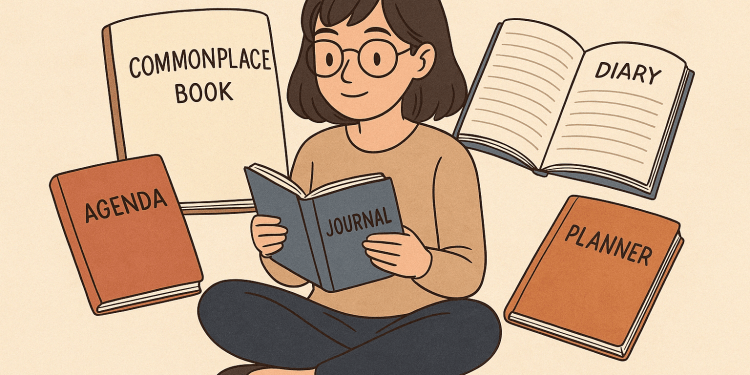 Aika Duduk Perbedaan Jurnal Diary Agenda