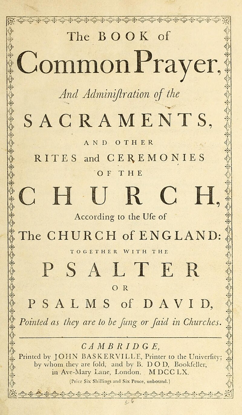 Book Of Common Prayer