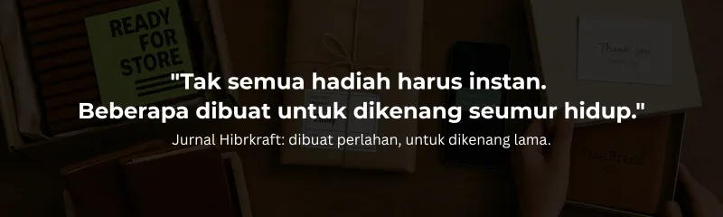 Banner CTA Emotional Proof Hibrkraft Handmade Journal.