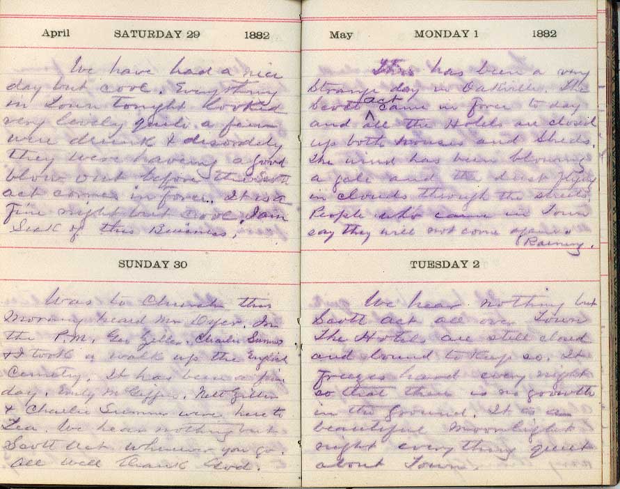 Diary George Sumner
