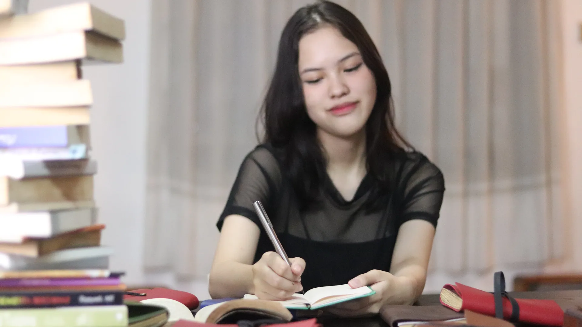 Girl Writing By Hand