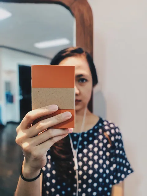 Hibrkraft Custom Leather Notebook Coral Kraft
