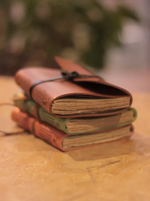 Hibrkraft Custom Leather Notebooks Stack