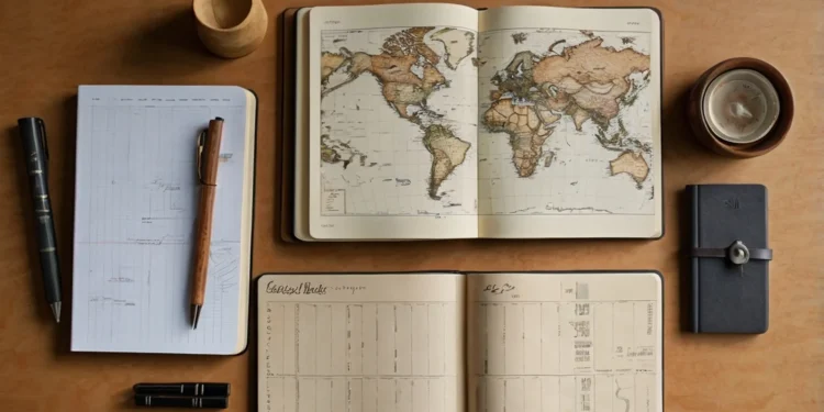 Hibrkraft Leather Notebook On Sofa