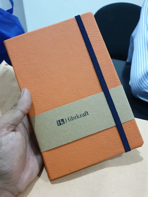 Hibrkraft Orange Leather Notebook 1