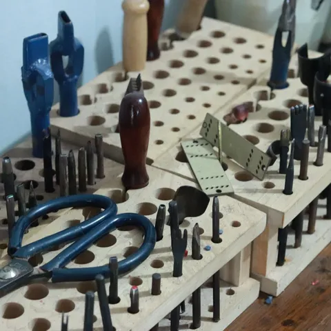 Hibrkraft Pala Leathercraft Tools Arranged