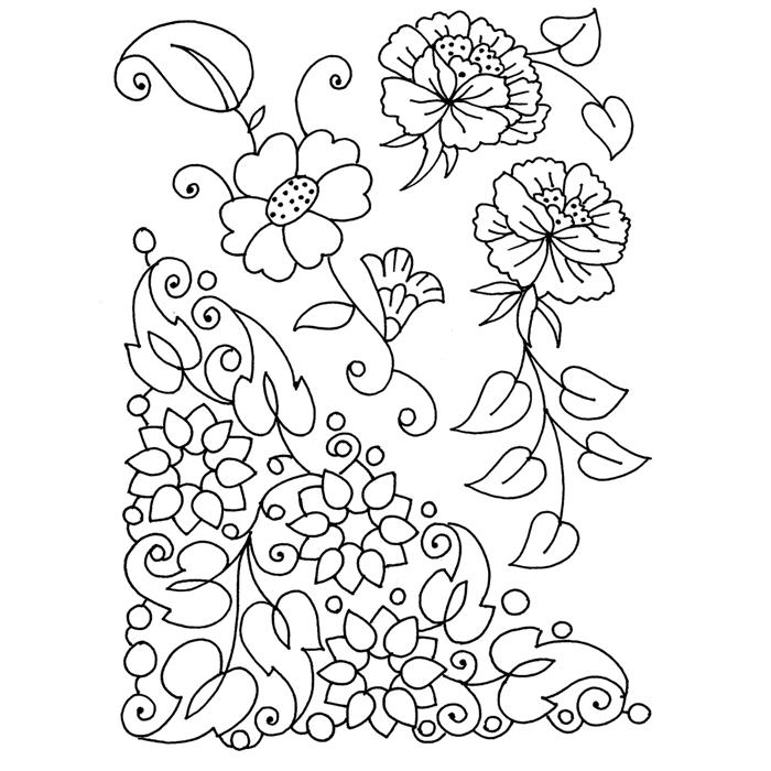 Jacobean Corner Stamp
