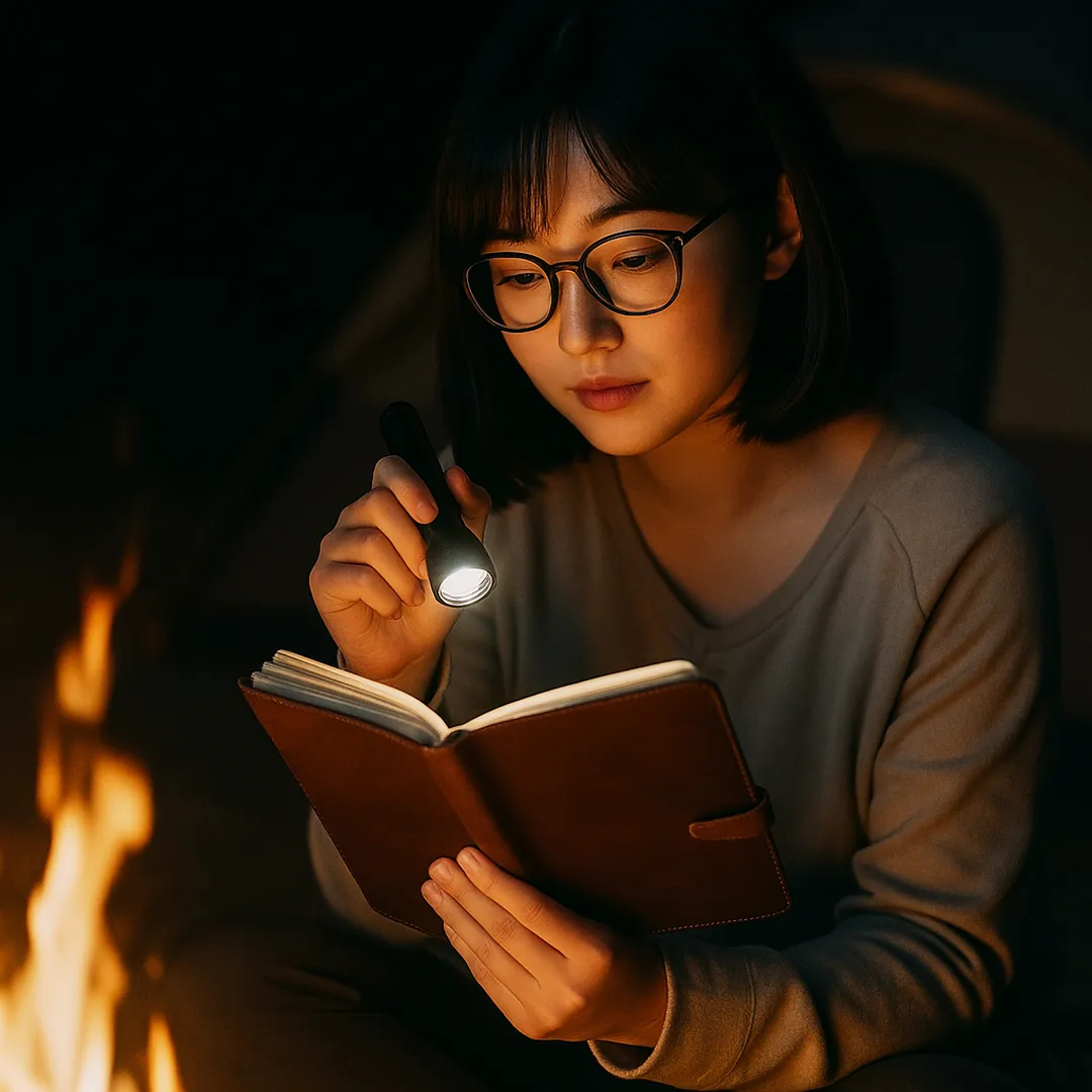 Membaca Jurnal Saat Camping