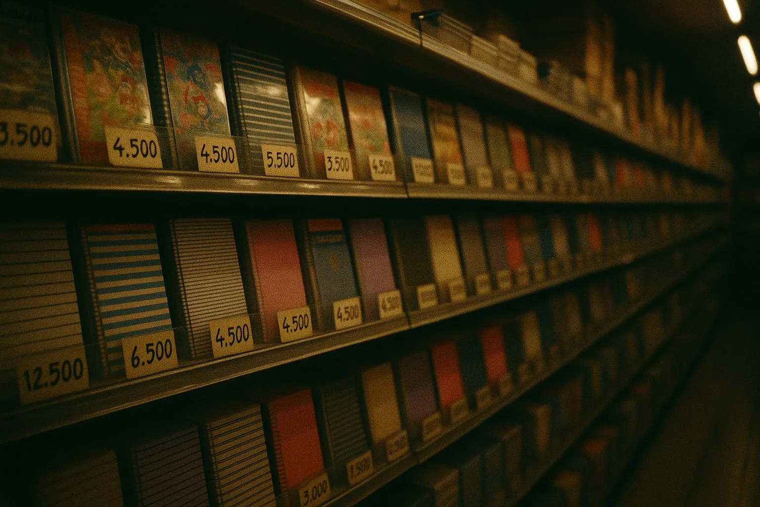 Notebook Store Shelf