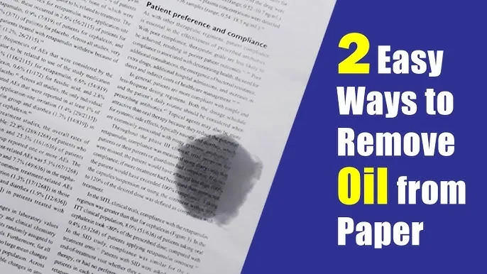 Paper Oil Damage