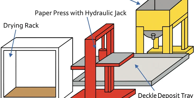 Paper Press Drying Rack Deinking Tub