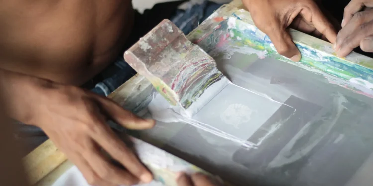 Proses Sablon Tradisionil