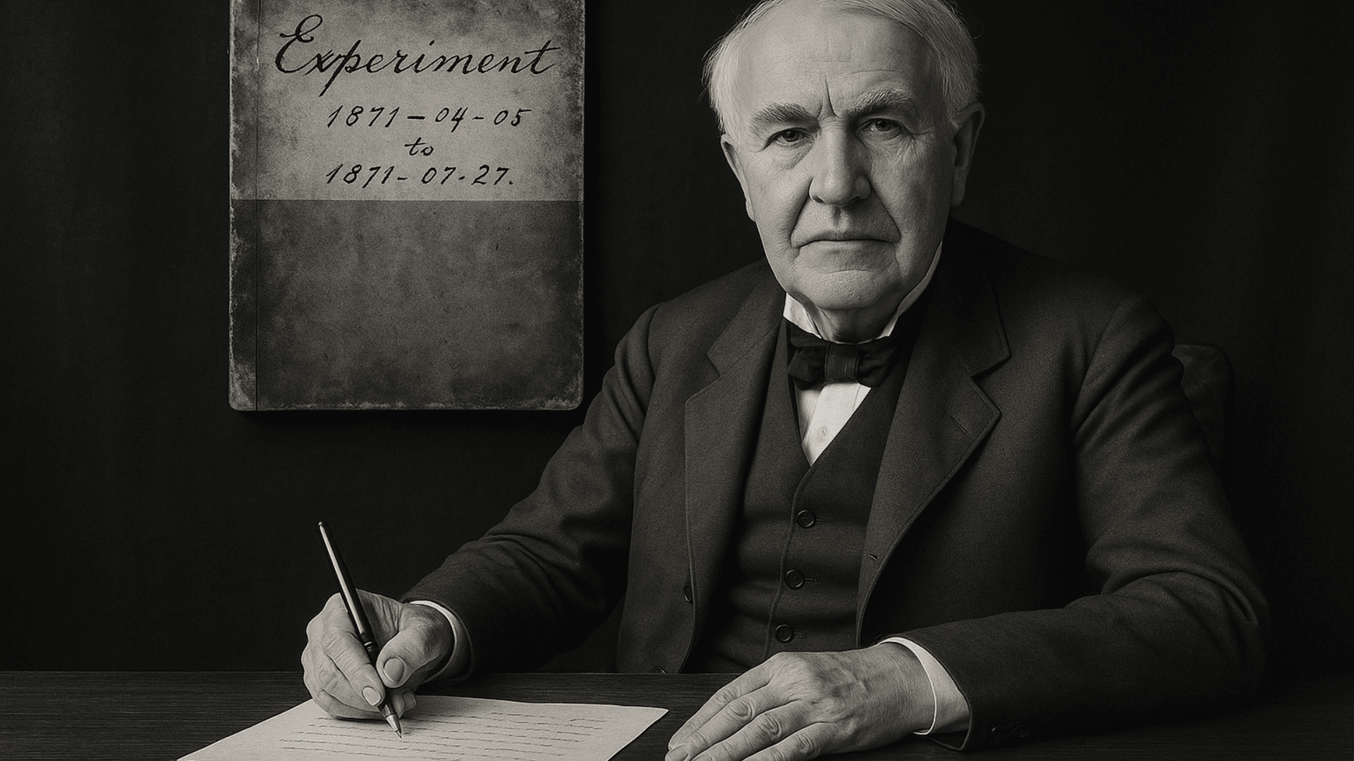 Thomas Edison Experimen Note Book Journal