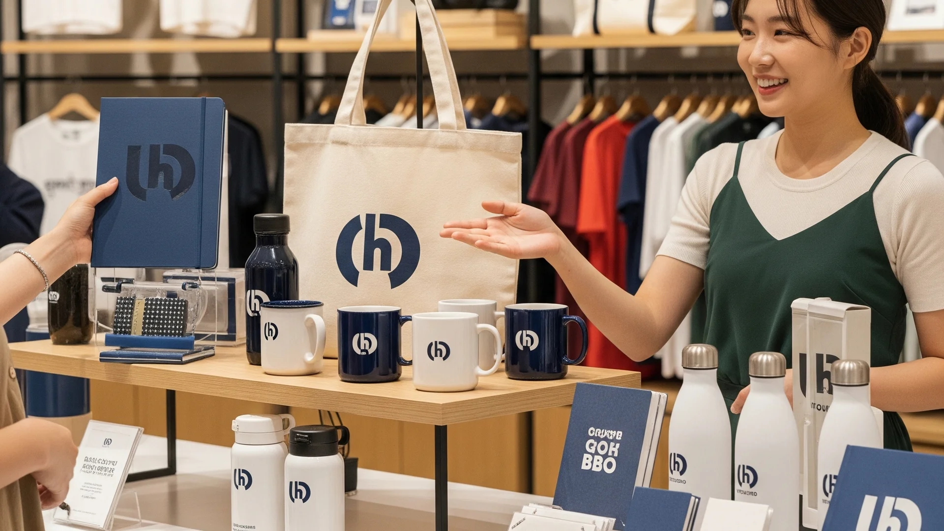 Branded Merchandise Store Display Sales Assistant