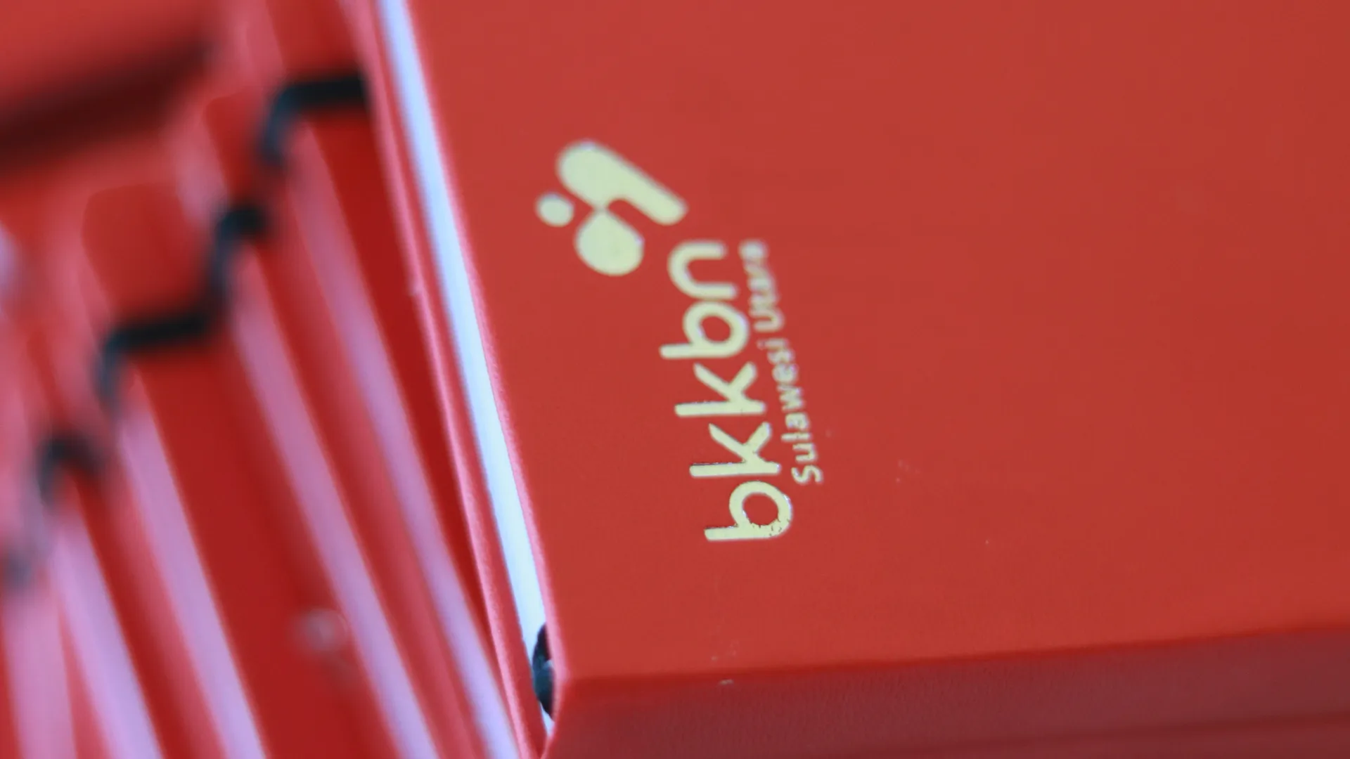 Custom Branded Notebook Red Bkbkn Logo