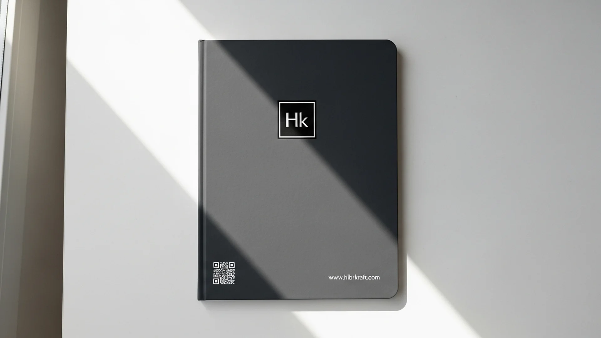 Dark Gray Notebook Hk Logo