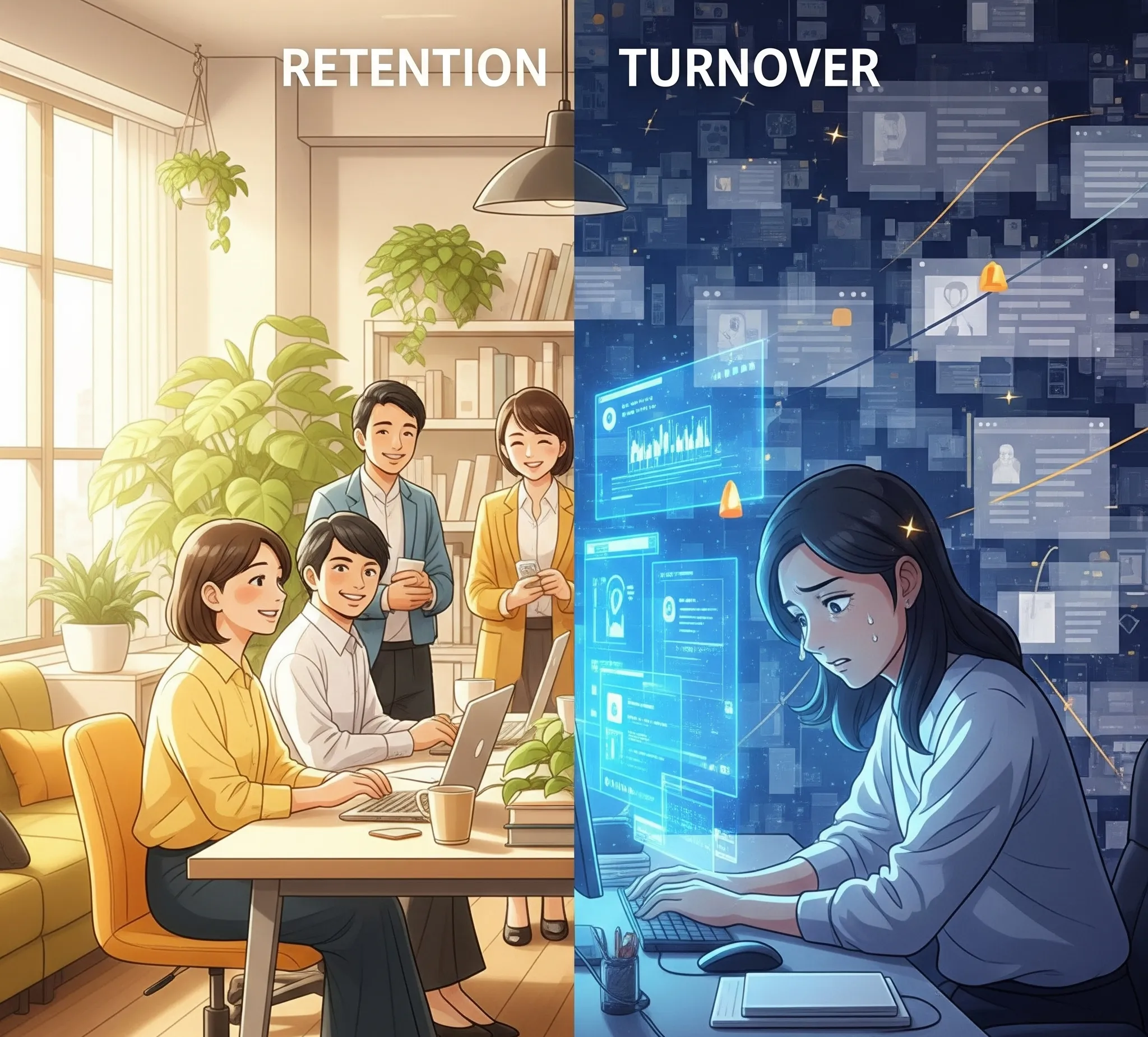 Employee Retention Turnover Comparison