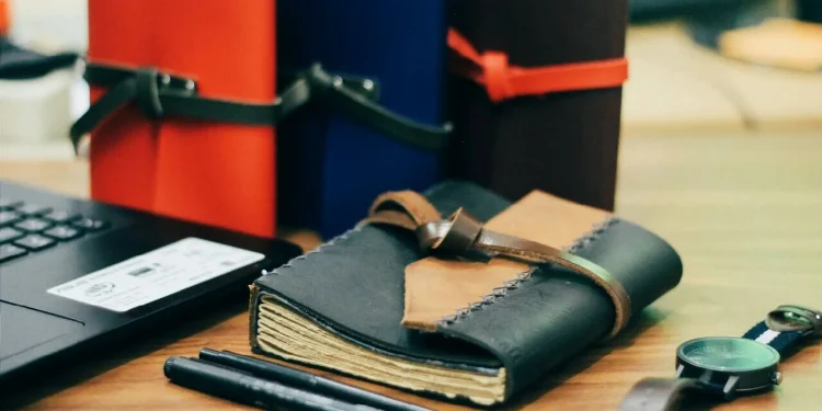 Hibrkraft Leather Notebooks On Desk