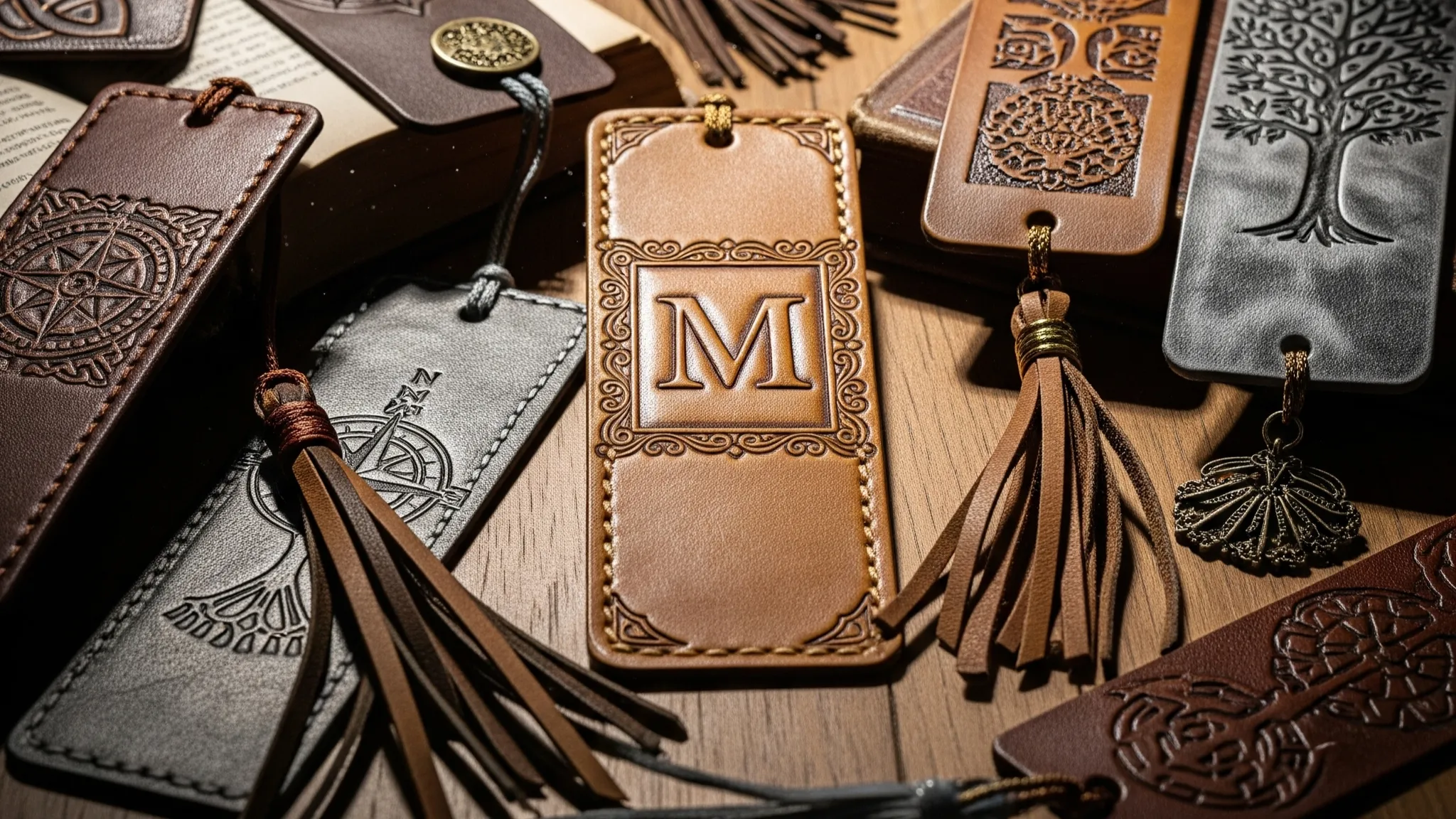 Leather Bookmark Various Design