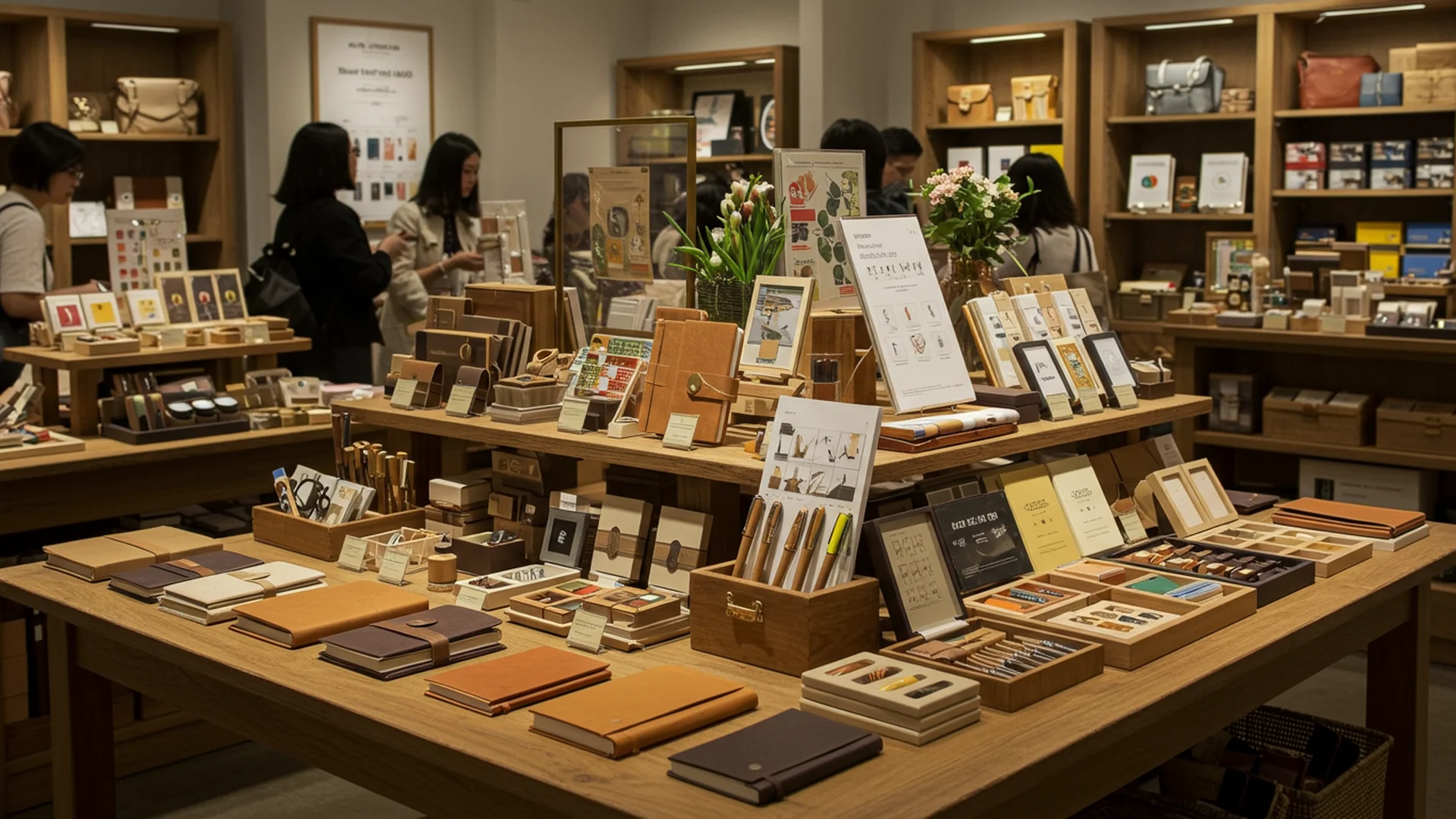 Leather Goods And Stationery Store Display