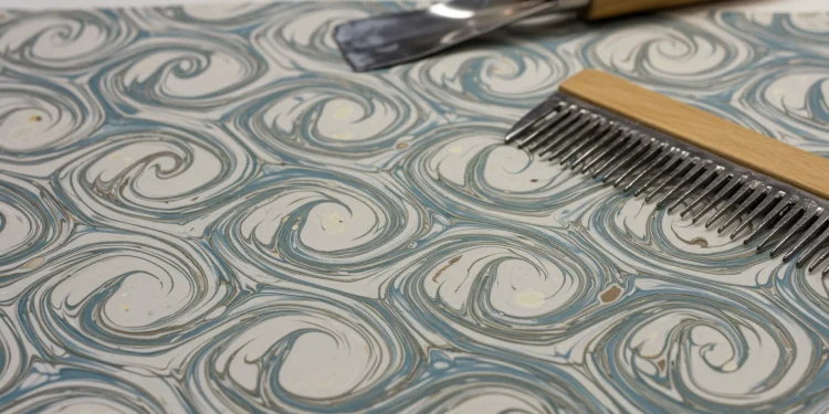 Marbled Paper Making Tools And Design