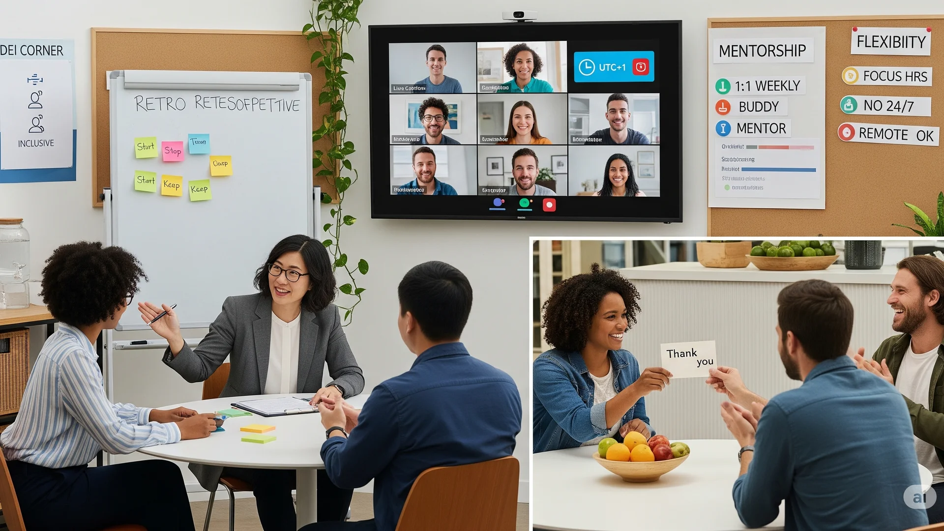 Modern Office Team Meeting Collaboration