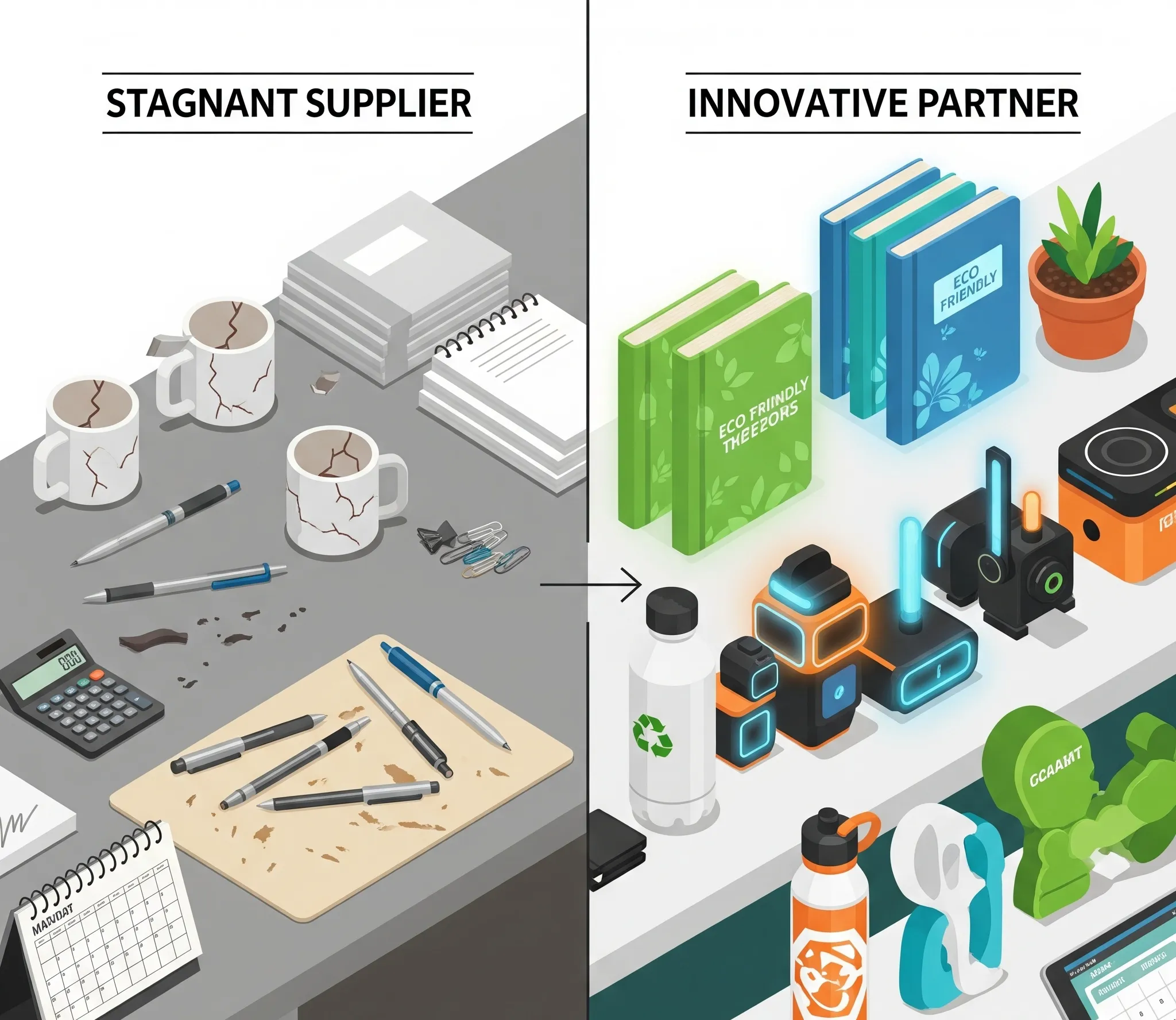 Stagnant Innovative Supplier Partner Comparison