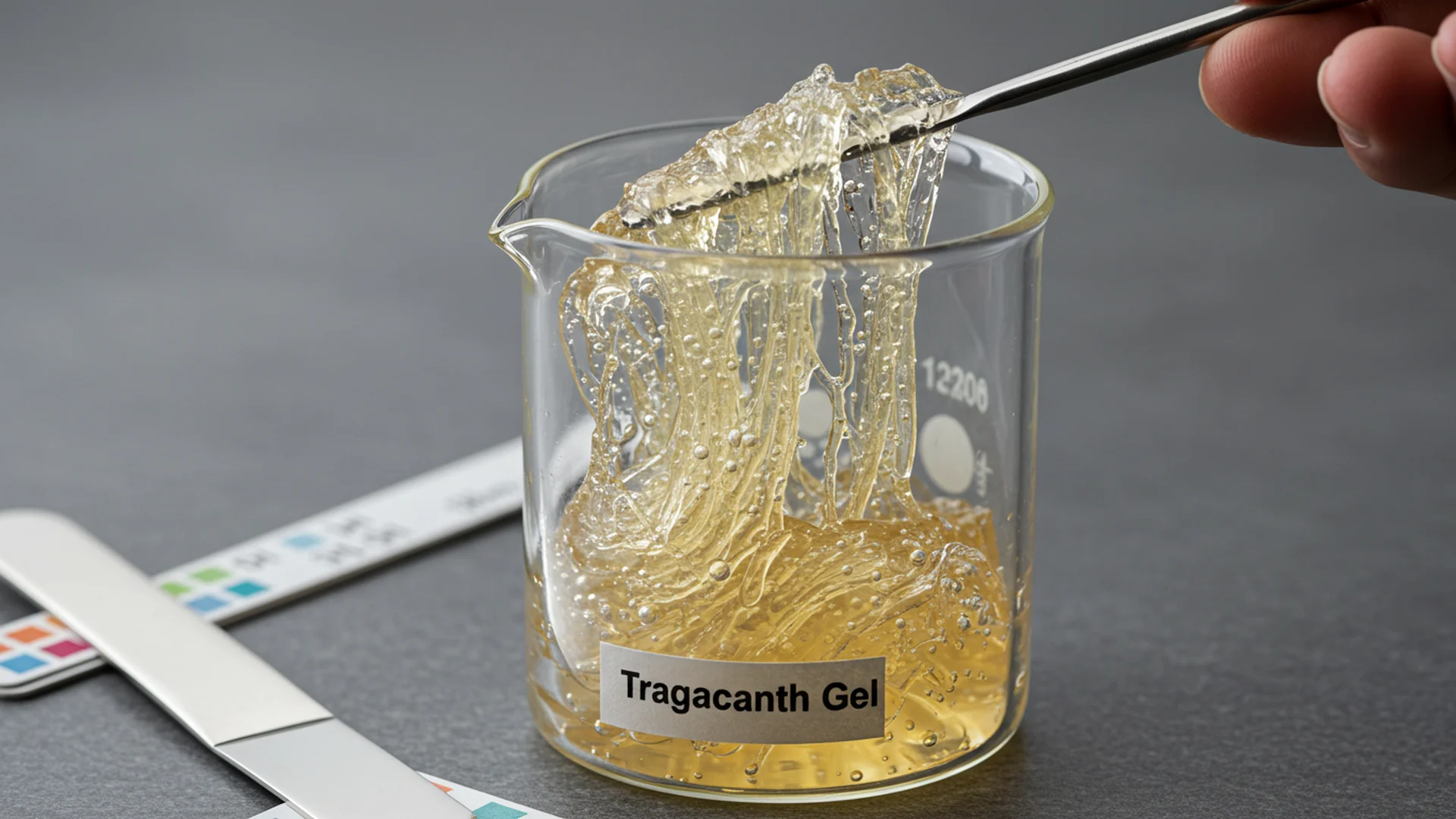 Tragacanth Gel In Beaker Lab Test