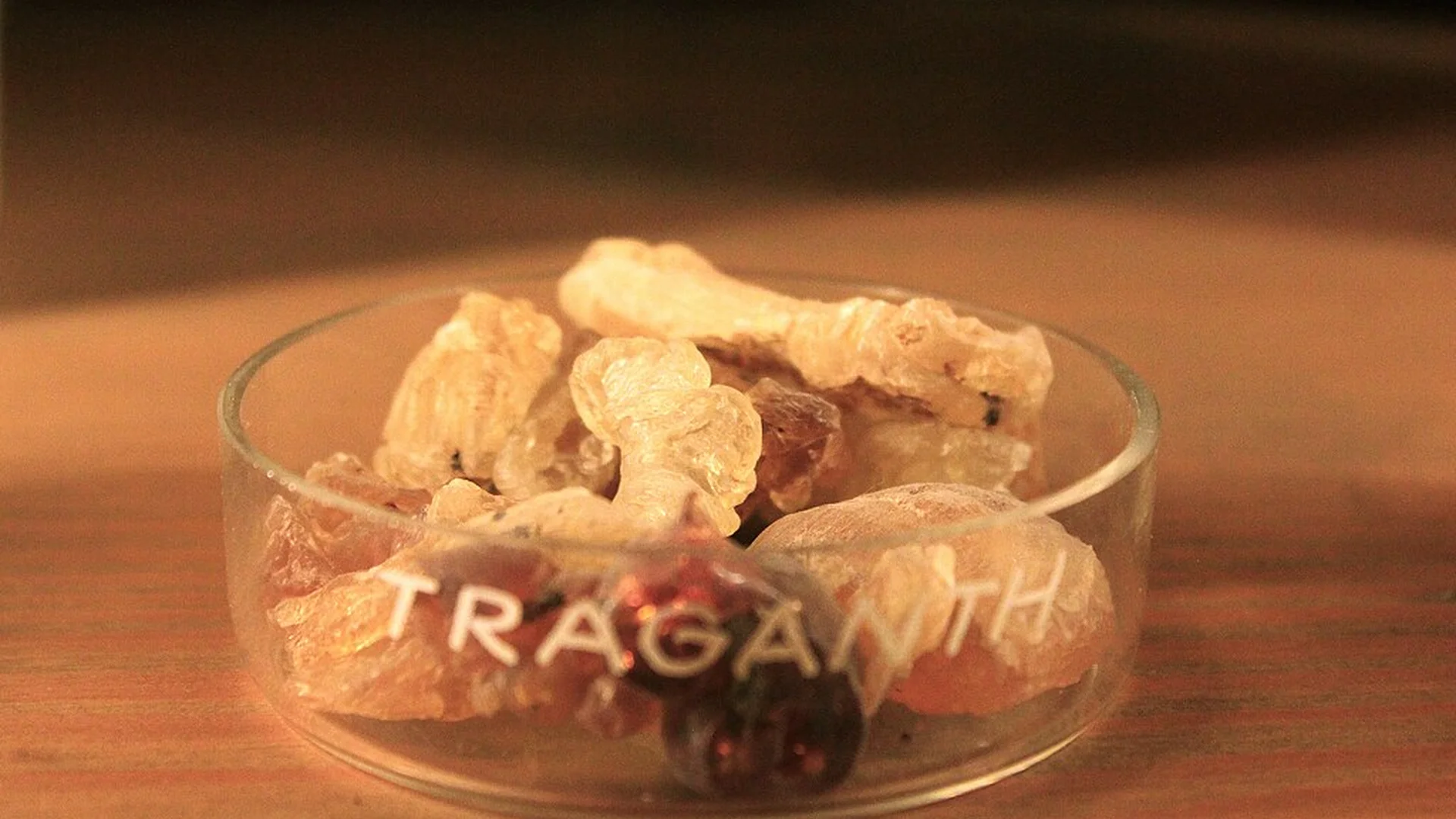 Tragacanth Gum In Glass Dish