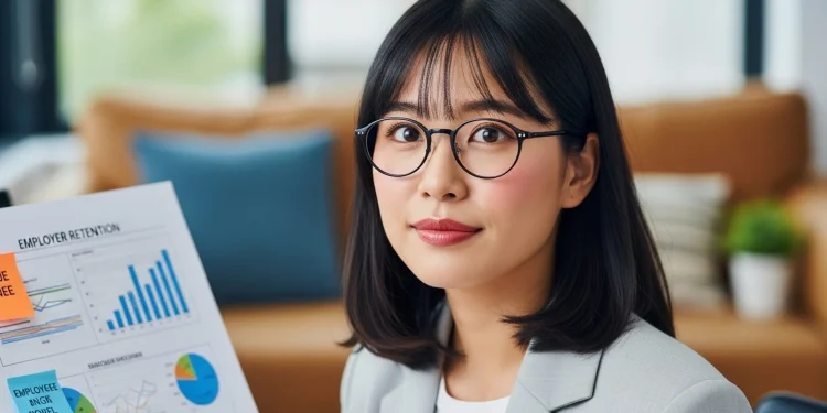 Woman Employee Retention Graphs Analysis