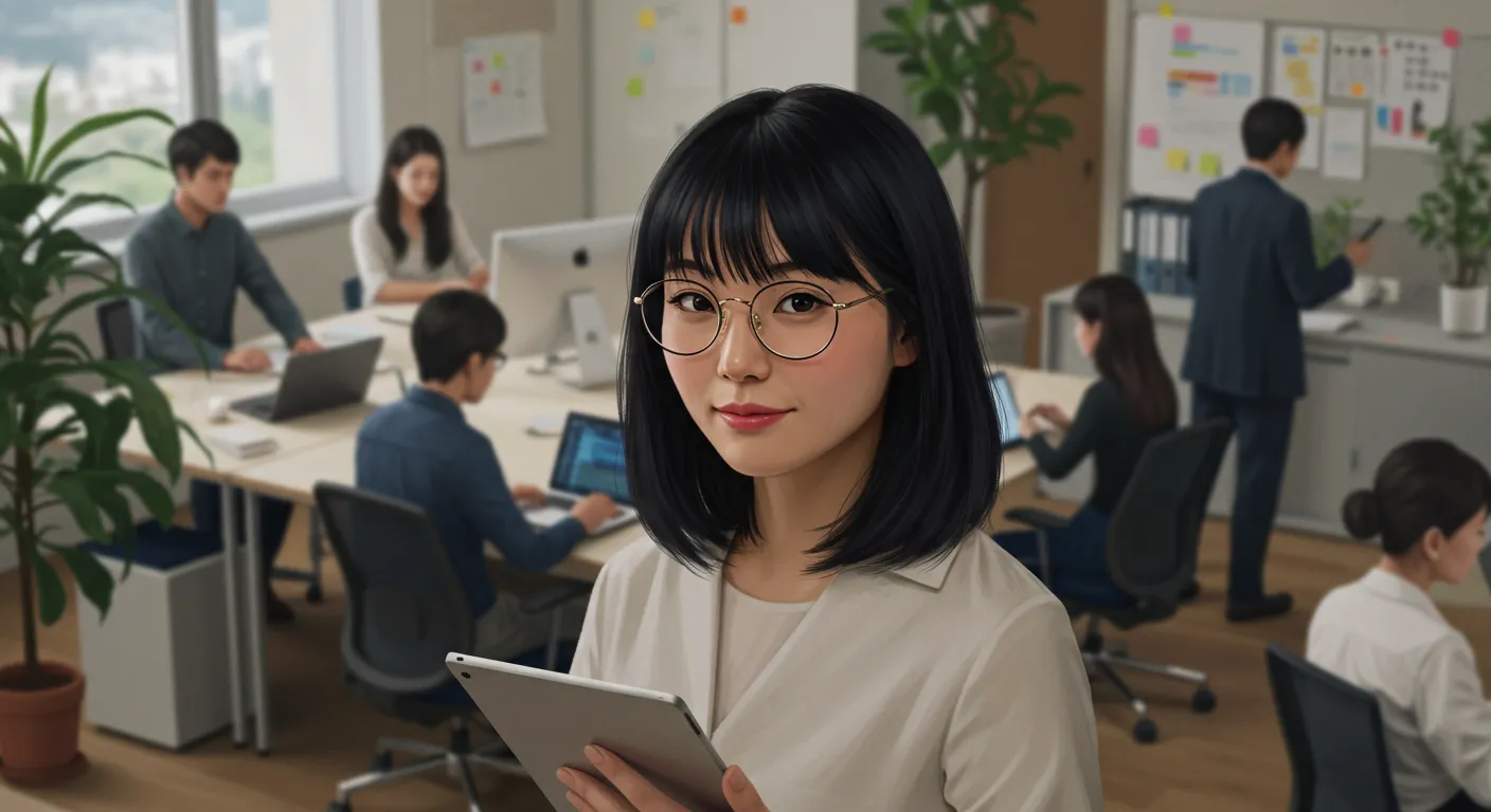 Woman In Modern Office