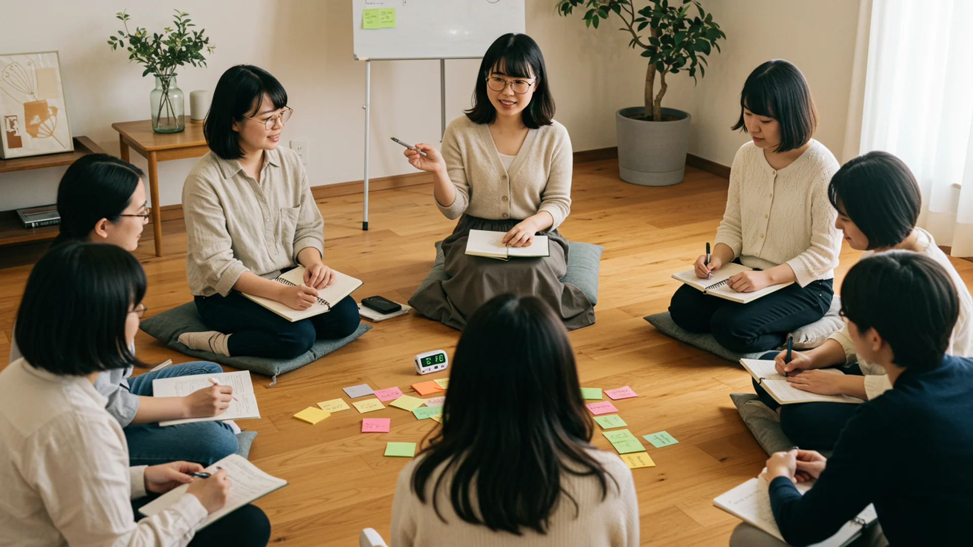 Women Brainstorming Group Meeting Session