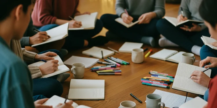 Women Writing Circle Journals Meeting