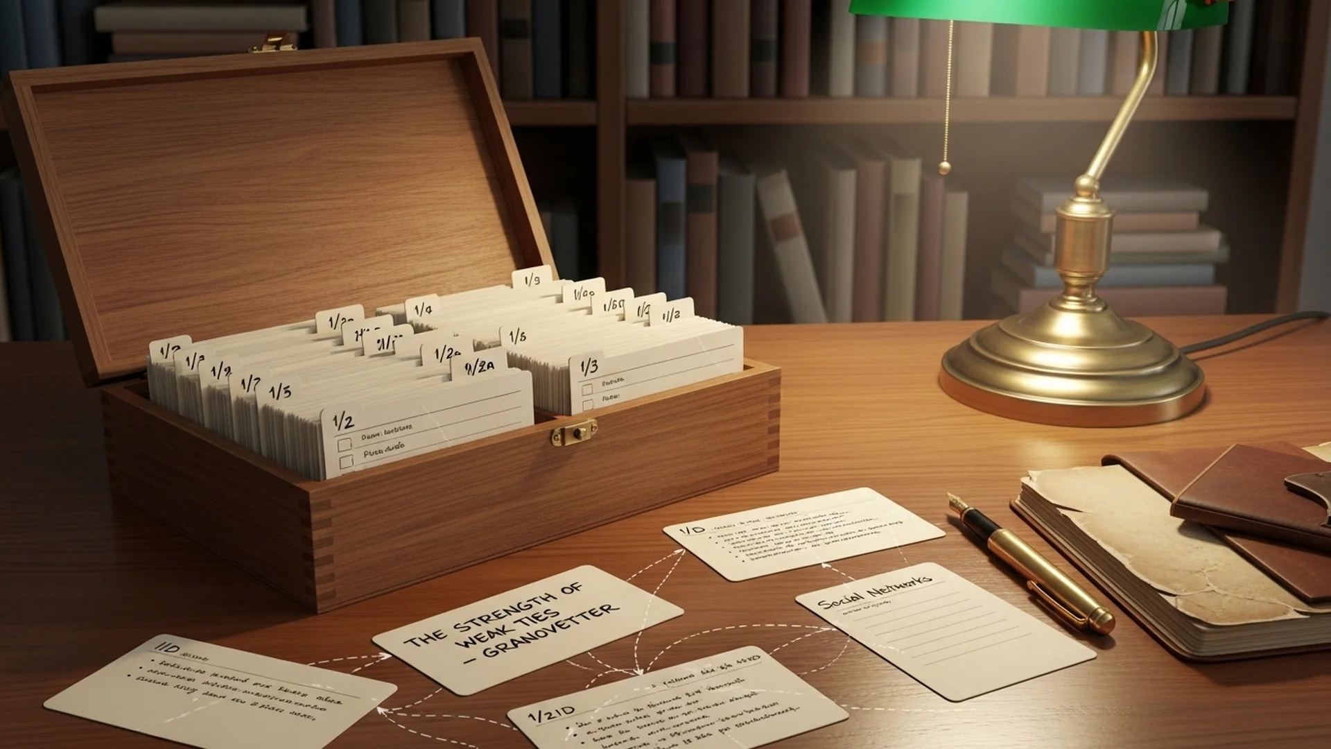 Wooden Card Box Notes Research