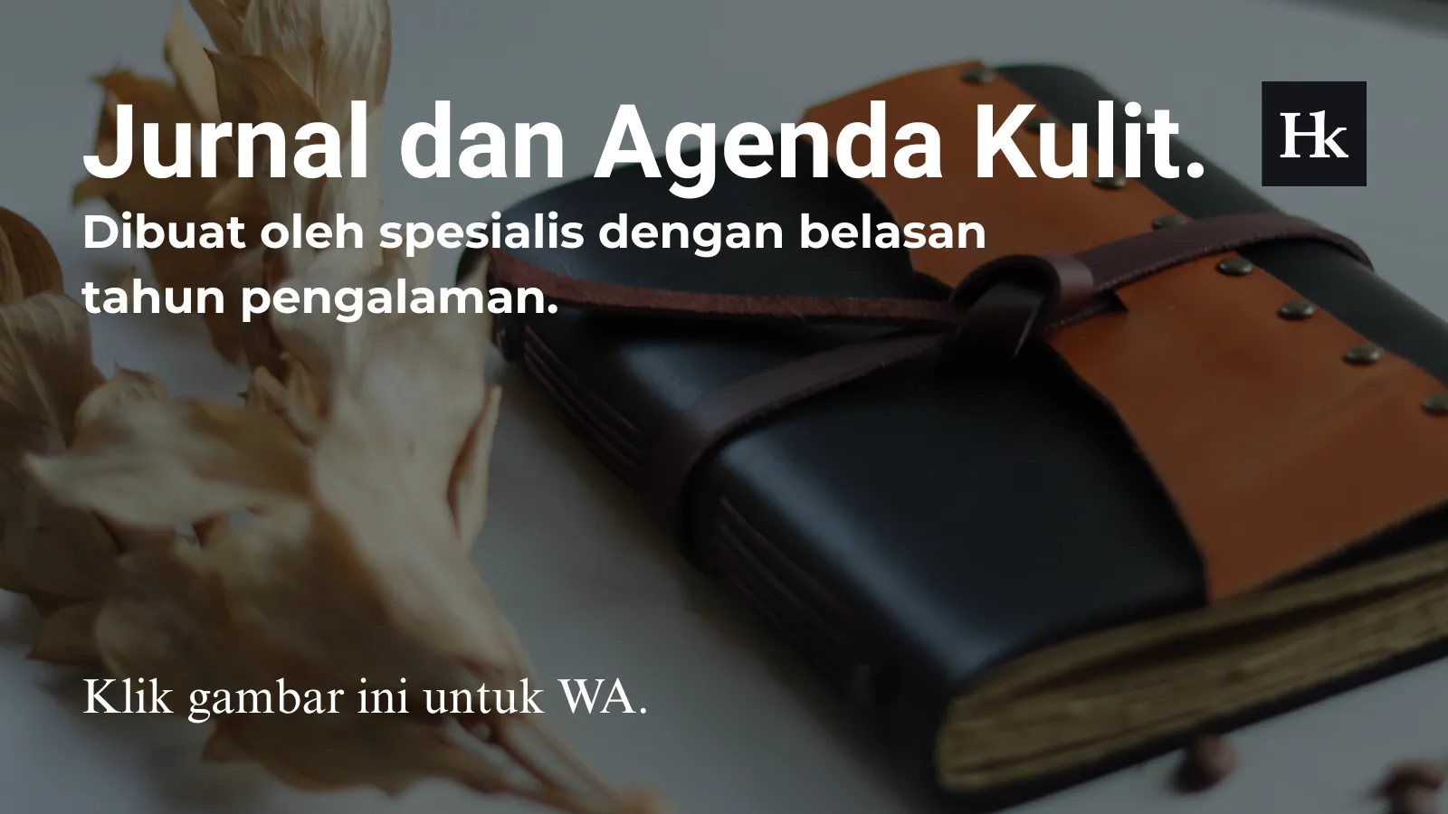 Banner konsultasi mengenai etika produksi jurnal kulit Hibrkraft