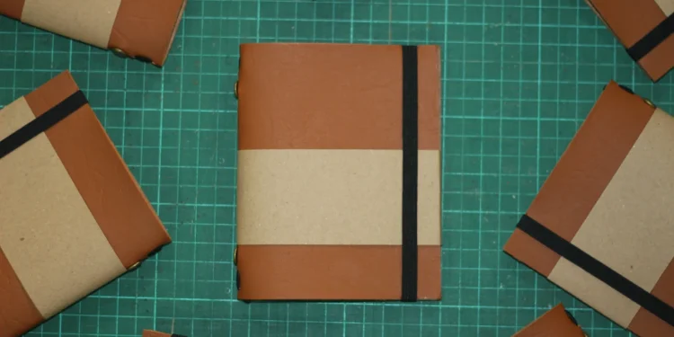 Brown Kraft Leather Notebooks Custom Notebook Personalized Journal Standard Order