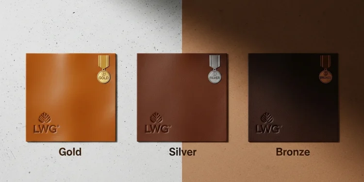 Leather Samples Gold Silver Bronze Medals
