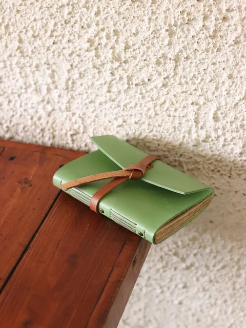 Mint Green Leather Notebook Journal Custom Notebook Personalized Journal Standard Order 1