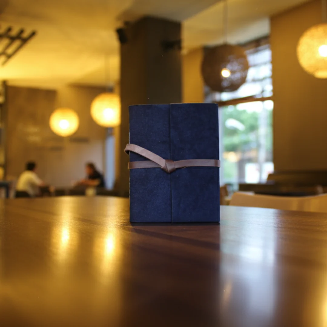 Restaurant Menu On Wooden Table