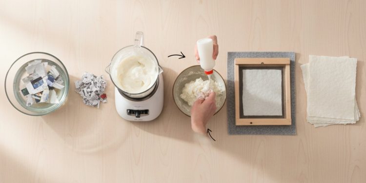 32 Membuat Kertas Daur Ulang Skala Rumah Tangga Blender