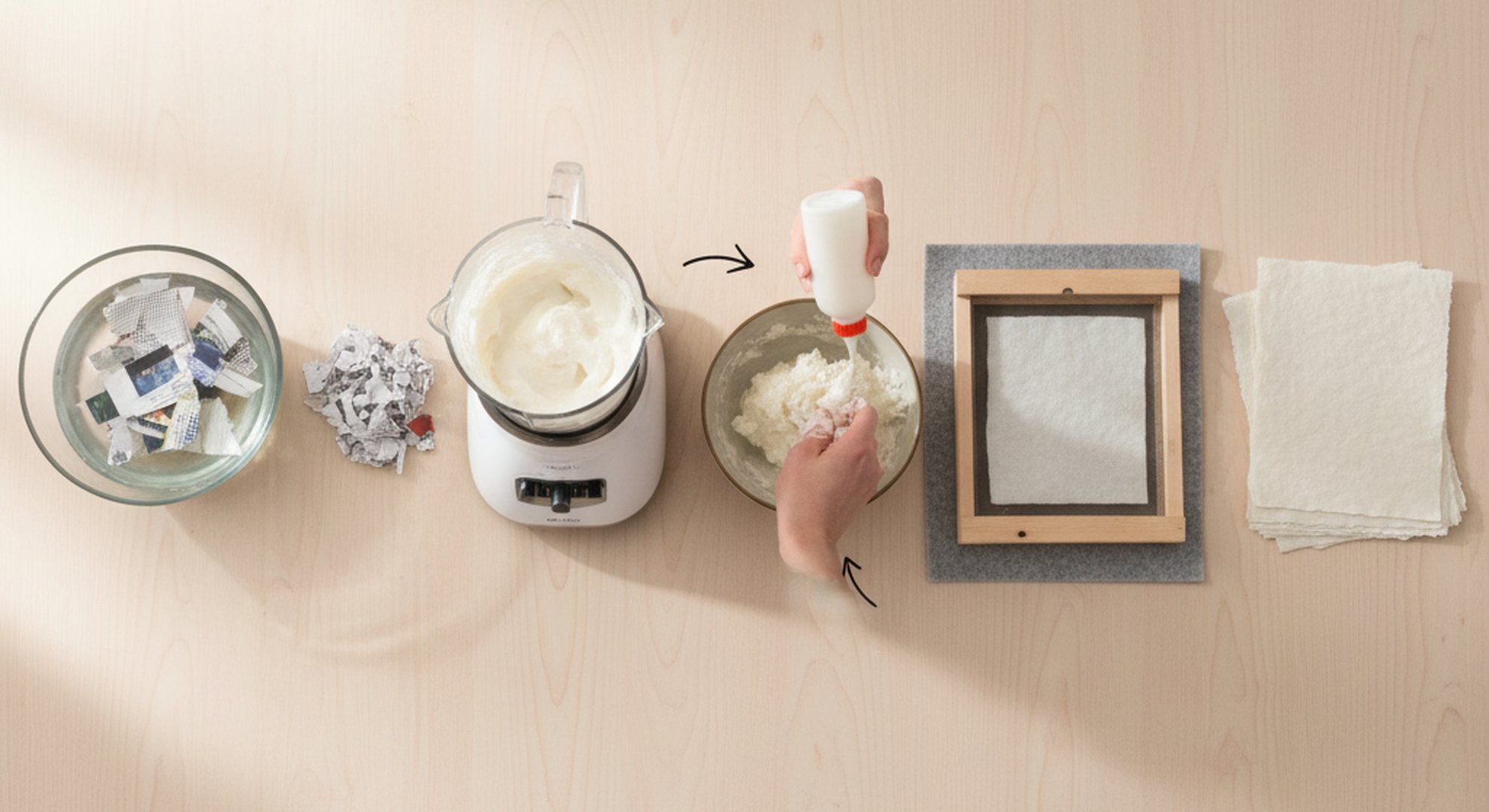 32 Membuat Kertas Daur Ulang Skala Rumah Tangga Blender