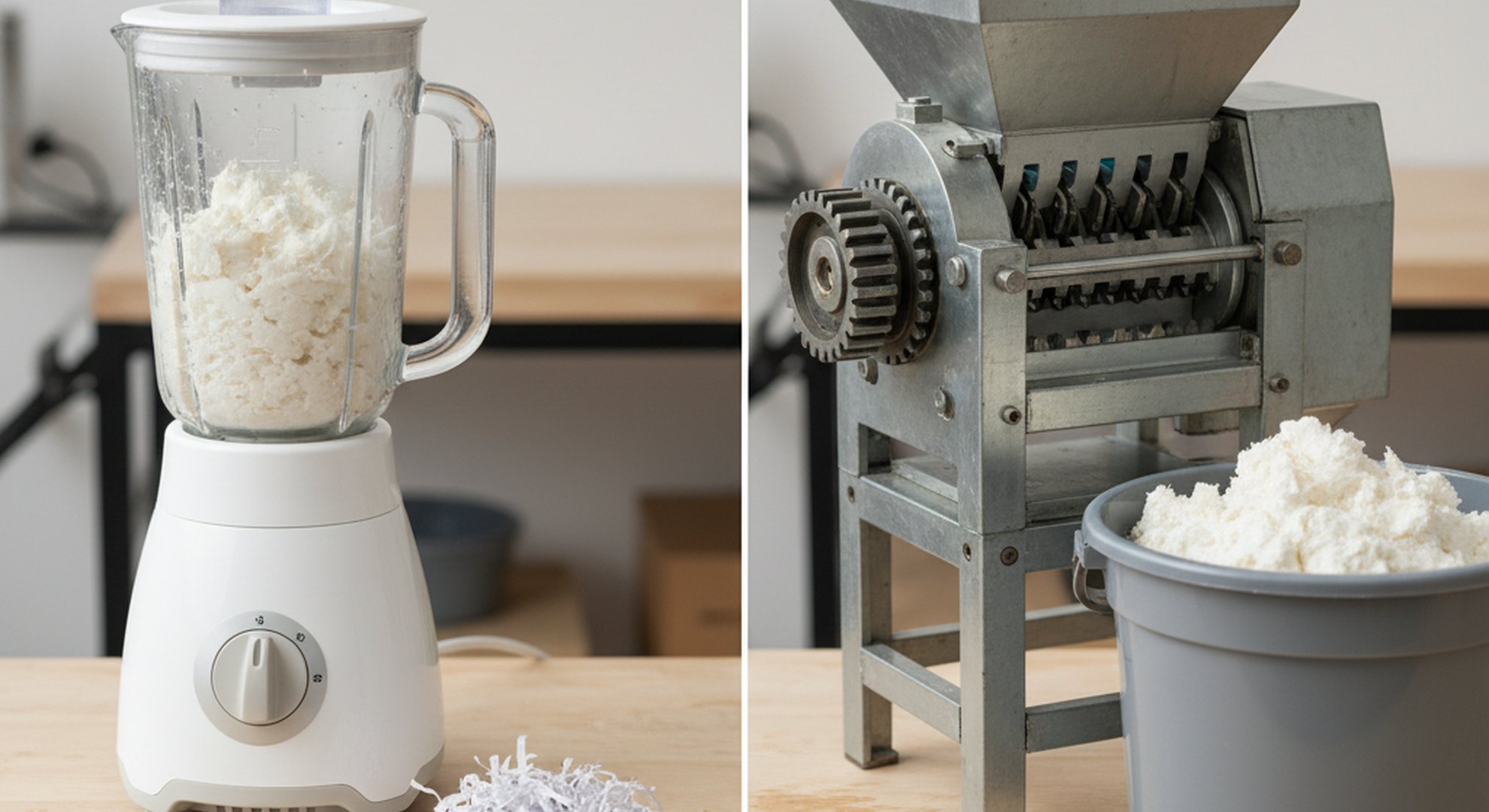 33 Perbandingan Alat Pulping Kertas Blender Vs Mesin Shredding